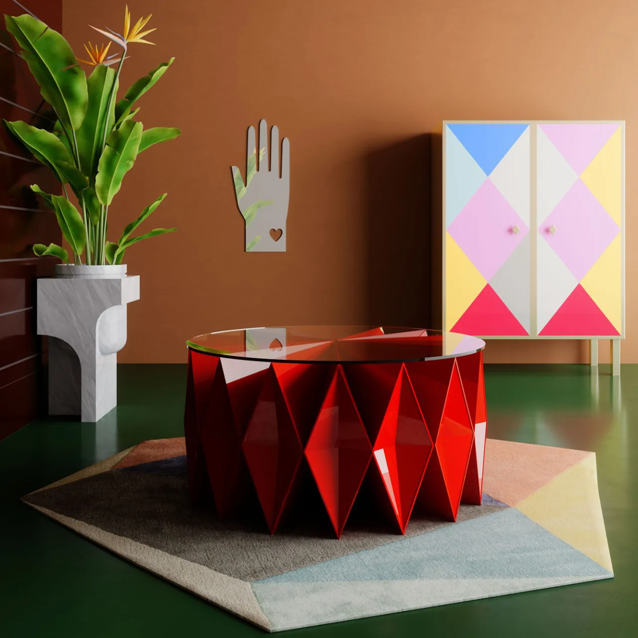 altreforme Cabinets<Camicia Corta Polychrome Cupboard