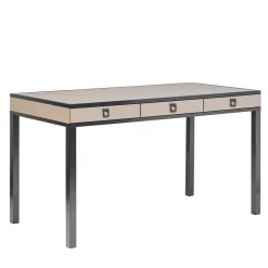 Armani Casa Desk & Writing Tables<Camilla Desk Dove Grey Leather