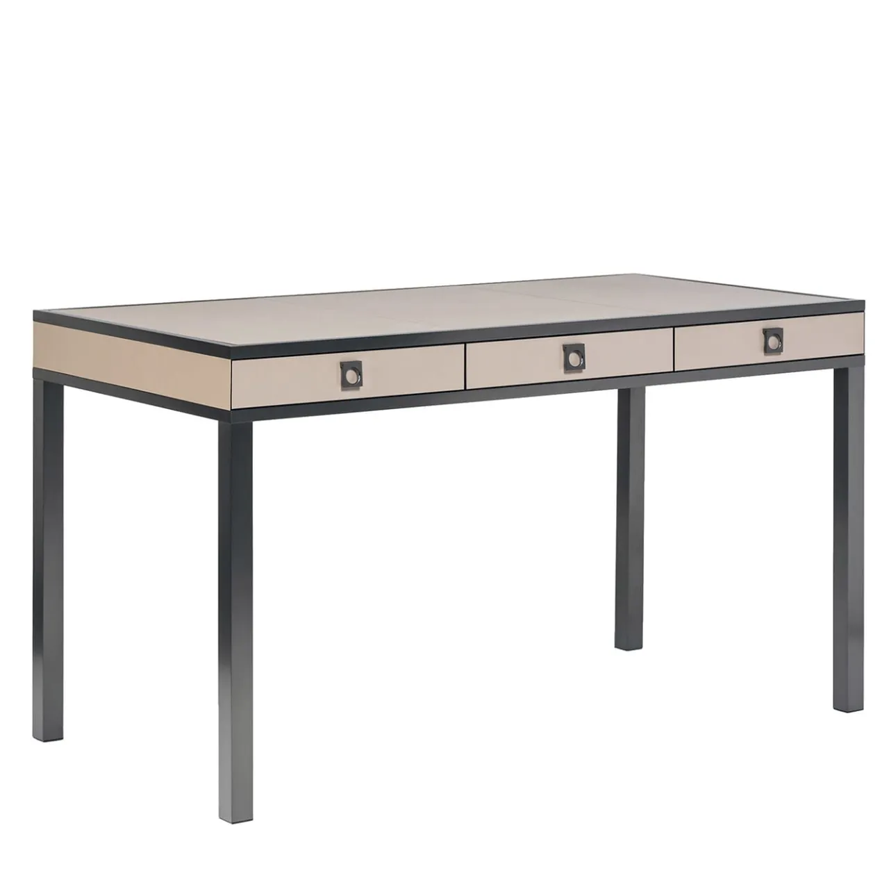 Armani Casa Desk & Writing Tables<Camilla Desk Dove Grey Leather
