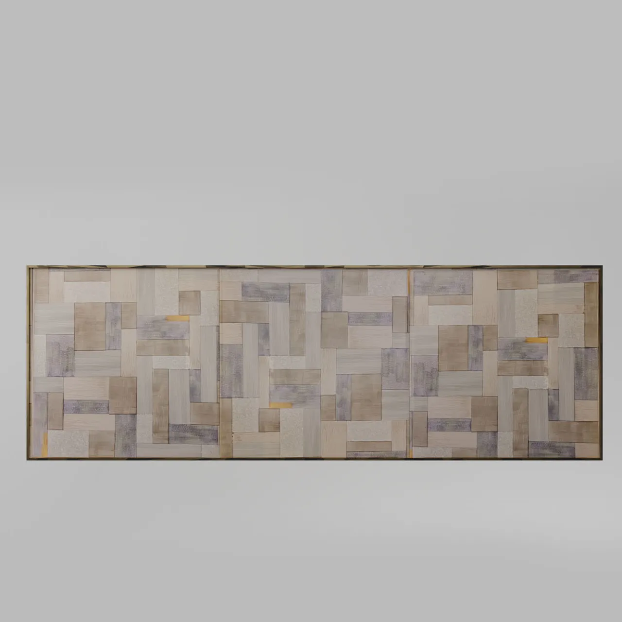 mg12 by Monica Geronimi Consoles<Camilla Wallpaper Nebbia Ceramic Console with Gold Finish