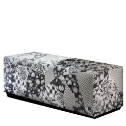 K-3 by Kenzo Takada Benches<Camille Black and White Bench
