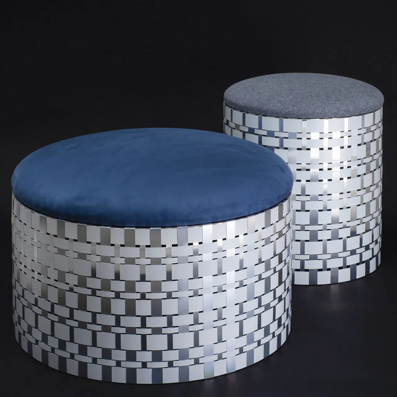 Splot Design Ottomans & Poufs<Campo Blue Pouf