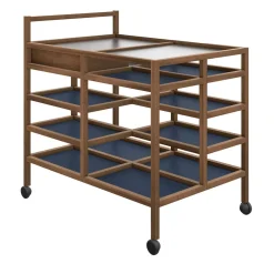 Cassina Serving Tables<Canaletto Walnut Serving Cart by Bodil Kjær
