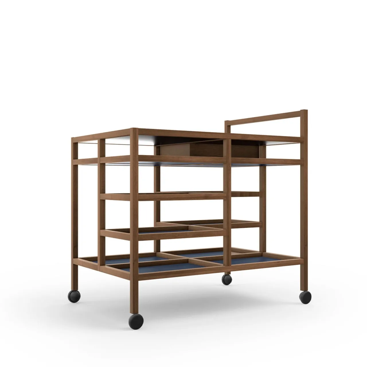 Cassina Serving Tables<Canaletto Walnut Serving Cart by Bodil Kjær