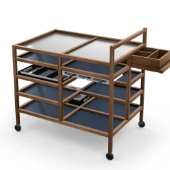 Cassina Serving Tables<Canaletto Walnut Serving Cart by Bodil Kjær