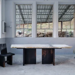 Riccardo Monte Dining Tables<Candoglia Candoglia Marble And Oak Wood Dining Table