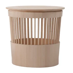 Tonucci Collection Side Tables<Canestro Ash Side Table and Basket by Enrico Tonucci