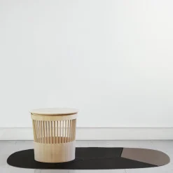 Tonucci Collection Side Tables<Canestro Ash Side Table and Basket by Enrico Tonucci