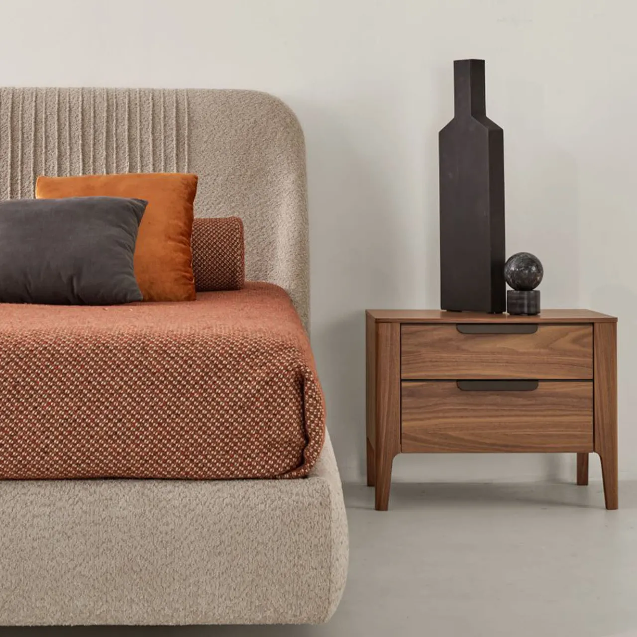 Modesign Nightstands<Cannaregio Bedside Table in Canaletto Walnut Wood