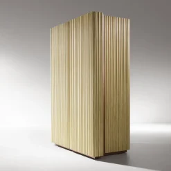 De Castelli Cabinets<Canneto Brushed Brass Cabinet by Adriano Design