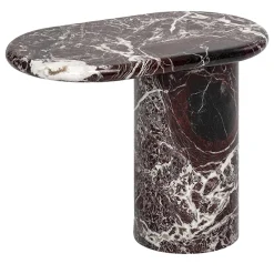 Scapin Collezioni Side Tables<Cantilever S Rosso Levanto Marble End Table by Matteo Zorzenoni