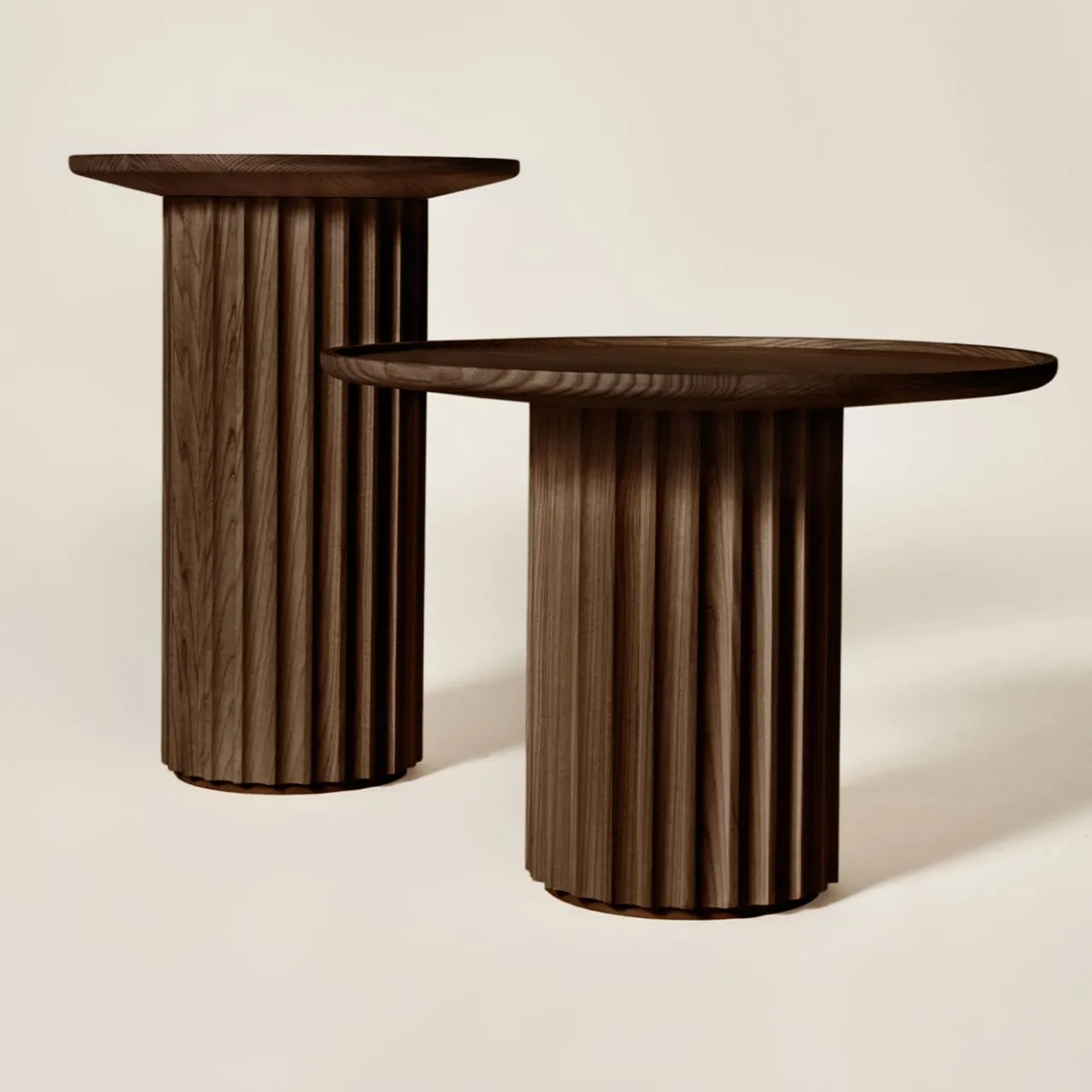 Dale Italia Side Tables<Capitello Slim Brown Ash Side Table