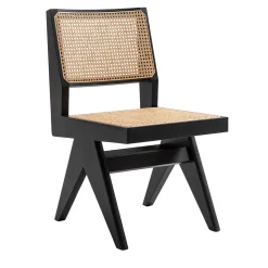 Cassina Chairs<Capitol Complex Chair, Hommage à Pierre Jeanneret, Black Oak Wood