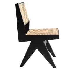 Cassina Chairs<Capitol Complex Chair, Hommage à Pierre Jeanneret, Black Oak Wood