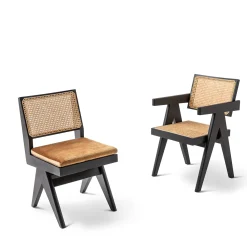 Cassina Chairs<Capitol Complex Chair, Hommage à Pierre Jeanneret, Black Oak Wood