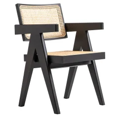 Cassina Chairs<Capitol Complex Office Chair, Hommage à Pierre Jeanneret – Vienna Straw Seat