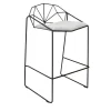 Trevisan Italia Bar Stools<Capri Black and Gray Stool