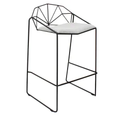 Trevisan Italia Bar Stools<Capri Black and Gray Stool