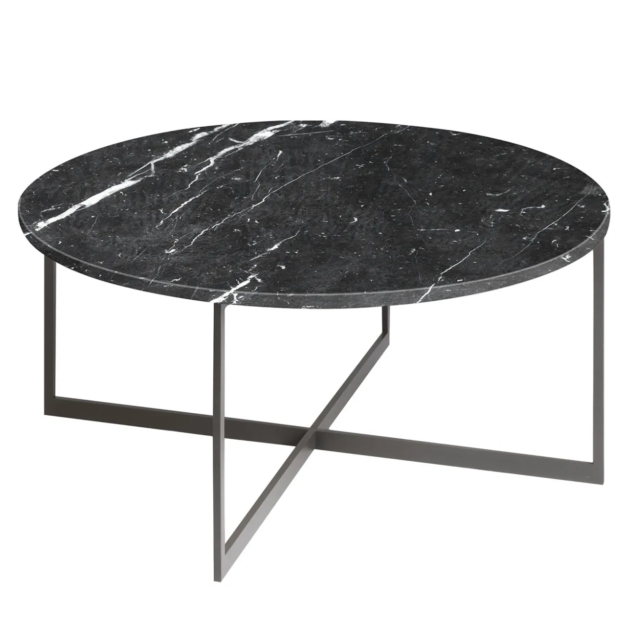 La Sartoria del Marmo by Lombardi Marmi Coffee Tables<Capri Black Marquinia Coffee Table