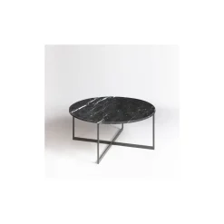 La Sartoria del Marmo by Lombardi Marmi Coffee Tables<Capri Black Marquinia Coffee Table