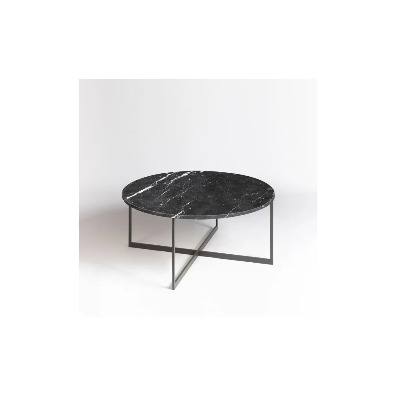 La Sartoria del Marmo by Lombardi Marmi Coffee Tables<Capri Black Marquinia Coffee Table