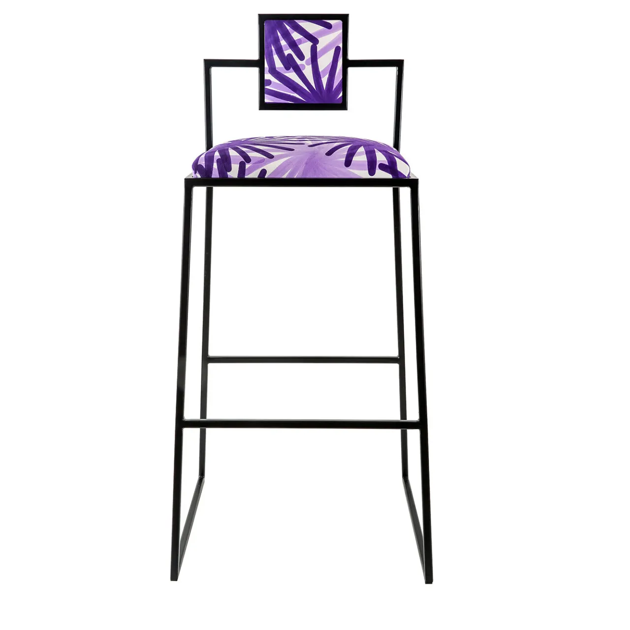 Francesco Della Femina Bar Stools<Capri Fuochi Viola Iron Bar Stool