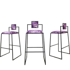 Francesco Della Femina Bar Stools<Capri Fuochi Viola Iron Bar Stool