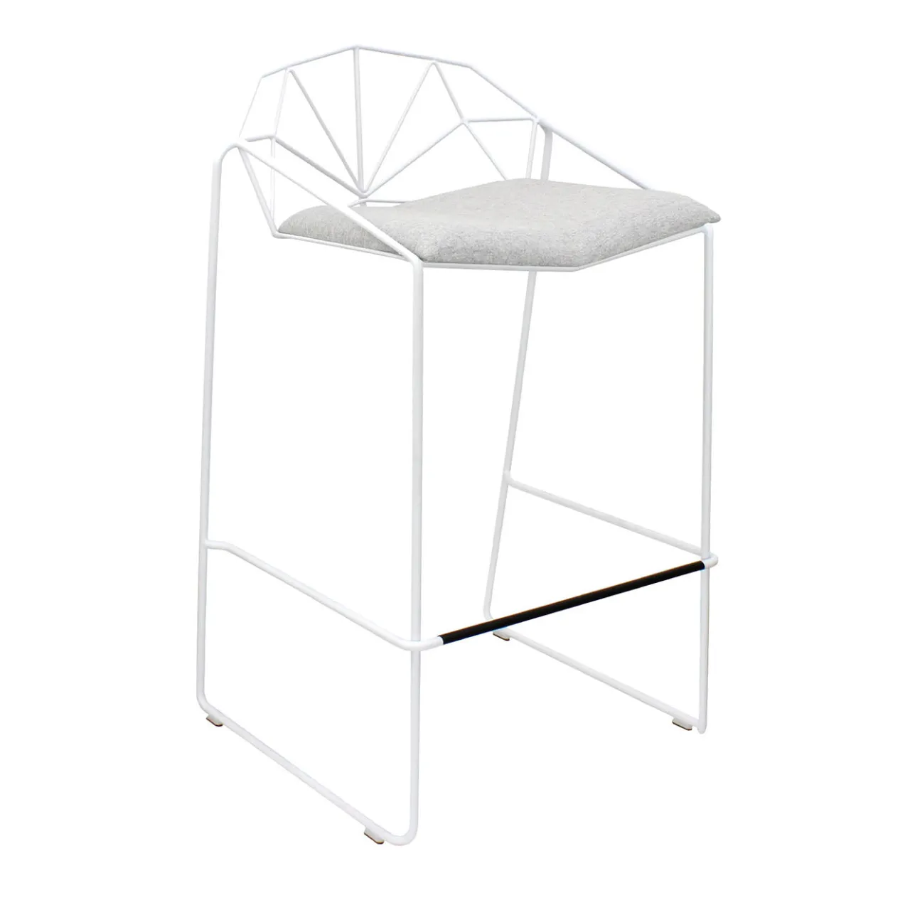 Trevisan Italia Bar Stools<Capri White and Gray Stool