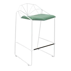 Trevisan Italia Bar Stools<Capri White and Green Stool