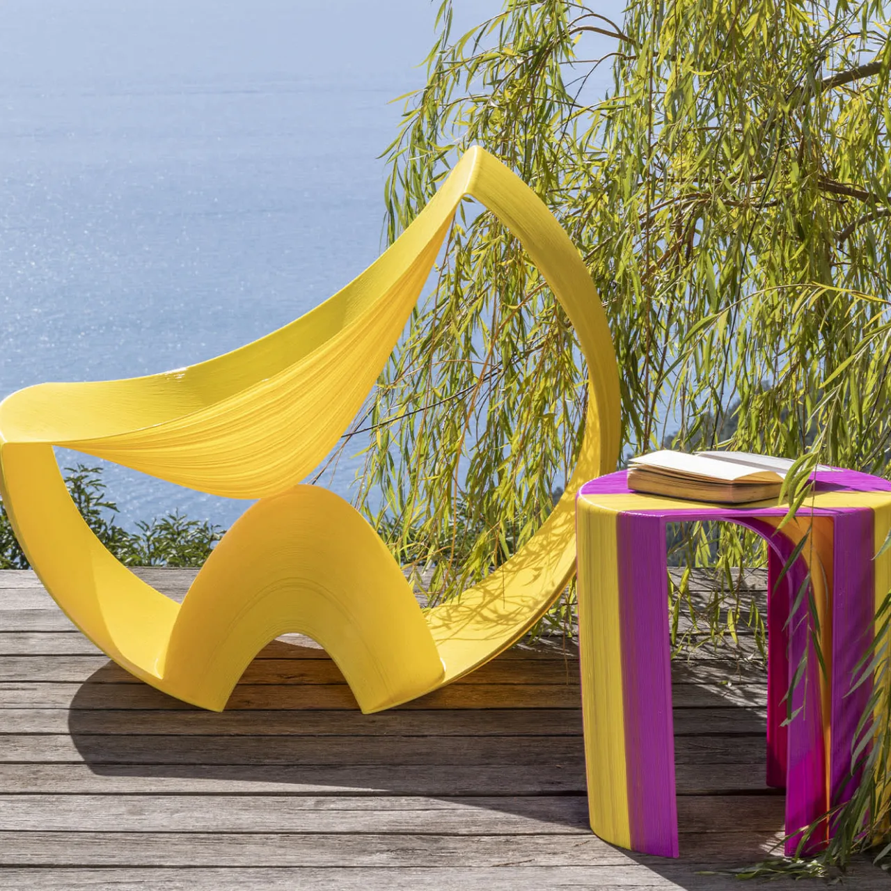 Mediterranea Design Lounge Chairs<Capri Yellow Lounge Chair