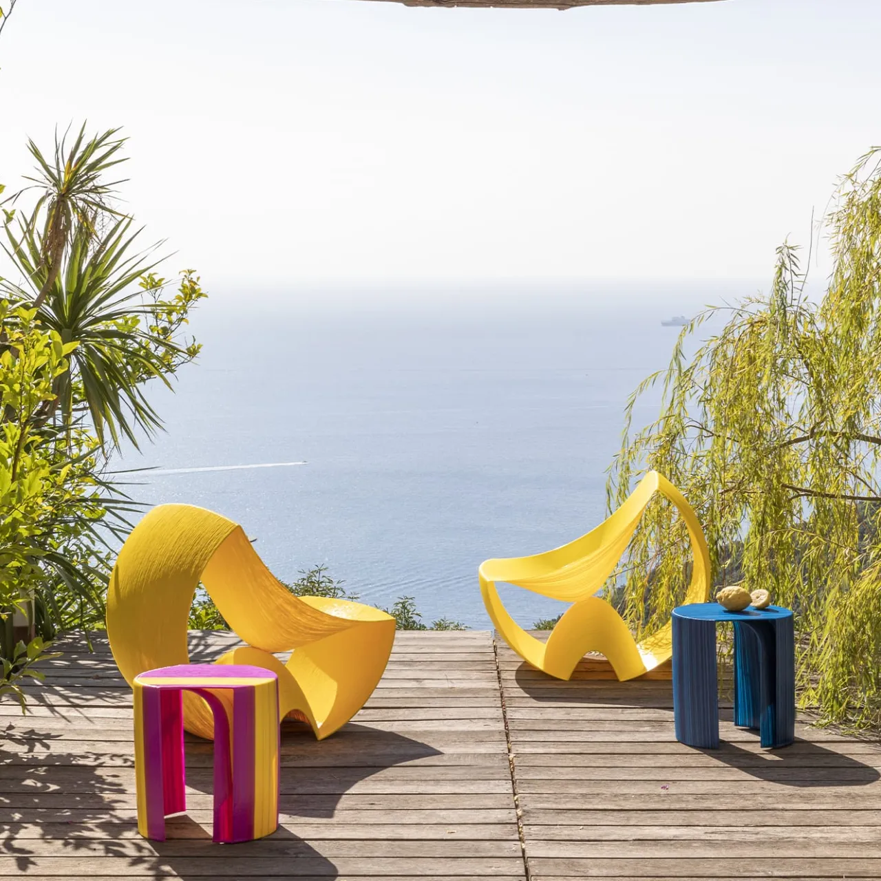 Mediterranea Design Lounge Chairs<Capri Yellow Lounge Chair