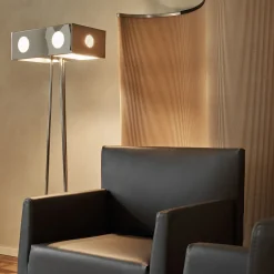 Baleri Italia Armchairs<Caprilarge Brown Leather Armchair by Hannes Wettstein