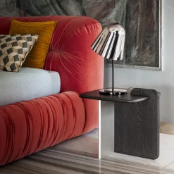 Ghidini 1961 Nightstands<Cards Wood & Metal Nightstand by Lorenza Bozzoli