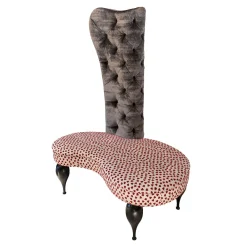 VGnewtrend Armchairs<Carlos Wood and Fabric Armchair