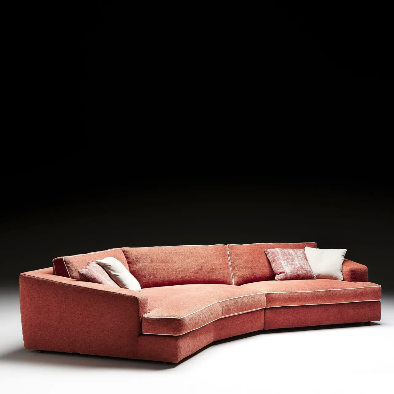 Black Tie Sofas<Carmelo Angular Red-Fabric Sofa