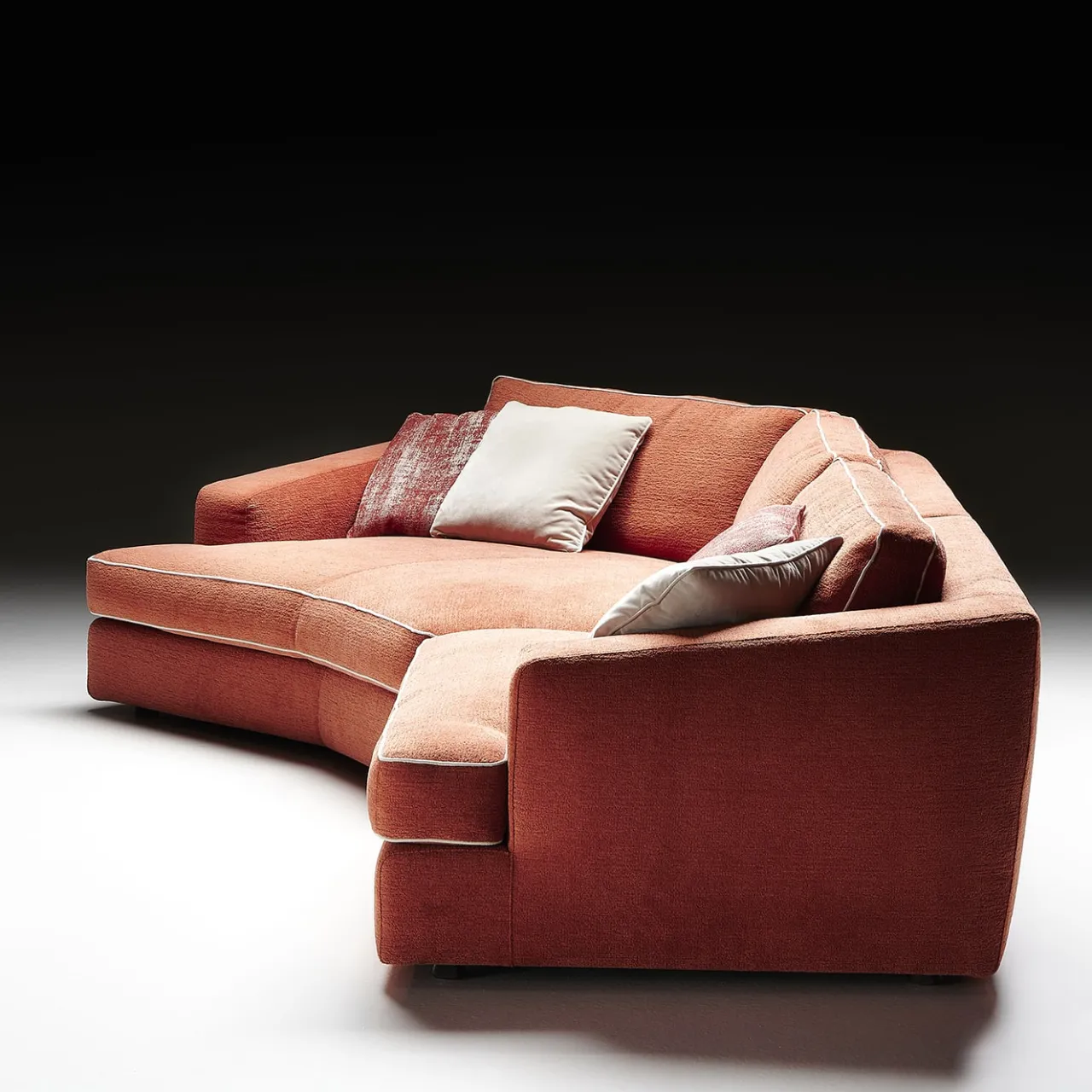 Black Tie Sofas<Carmelo Angular Red-Fabric Sofa