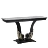 Guerra Vanni Consoles<Carrara Marble Top Black Wood Console from Studio Privè Collection