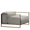 Talenti Outdoor Armchairs<Casilda White Armchair with Gold Frame