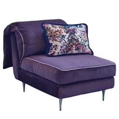 Biosofa Chaises<Casquet Mini in Deep Purple Velvet Daybed