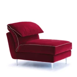Biosofa Chaises<Casquet Mini in Passion Red Velvet Daybed