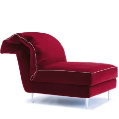 Biosofa Chaises<Casquet Mini in Passion Red Velvet Daybed