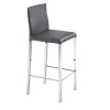 Trevisan Italia Bar Stools<Castelfranco Gray Leather Bar Stool