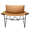 DareForma Lounge Chairs<Caterina Brown Leather Lounge Chair