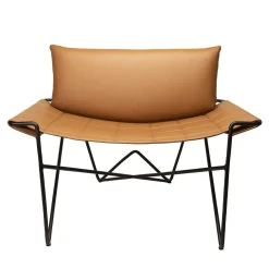 DareForma Lounge Chairs<Caterina Brown Leather Lounge Chair
