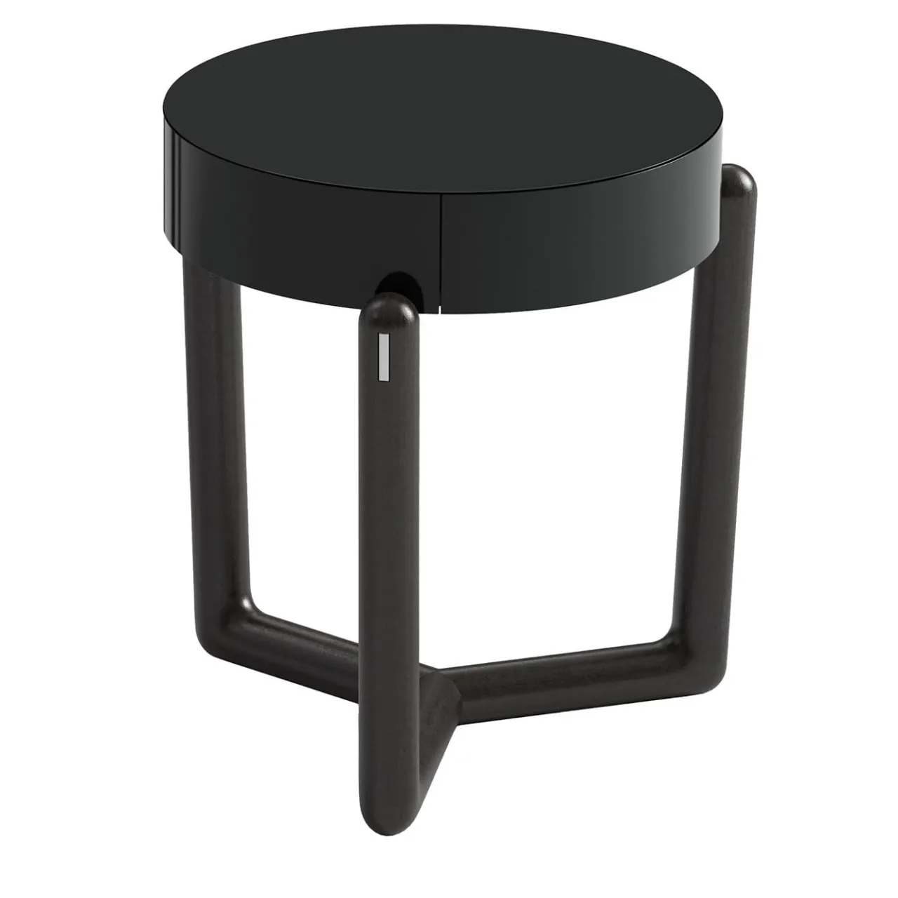 CPRN Homood Nightstands<Cecil Black wood night table
