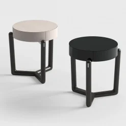 CPRN Homood Nightstands<Cecil Black wood night table