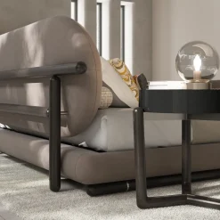 CPRN Homood Nightstands<Cecil Black wood night table