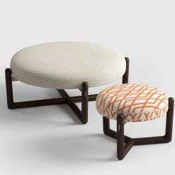 CPRN Homood Outdoor Chairs & Stools<Cecil L White iroko wood outdoor pouf