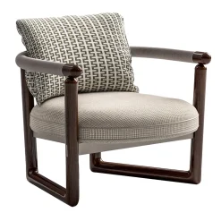 CPRN Homood Outdoor Chairs & Stools<Cecil Mahogany Wood Outdoor Armchair