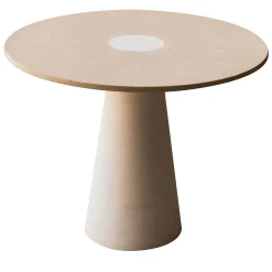 Pimar Limestone Side Tables<Centro 54 Large Round Stone Side Table by Gumdesign